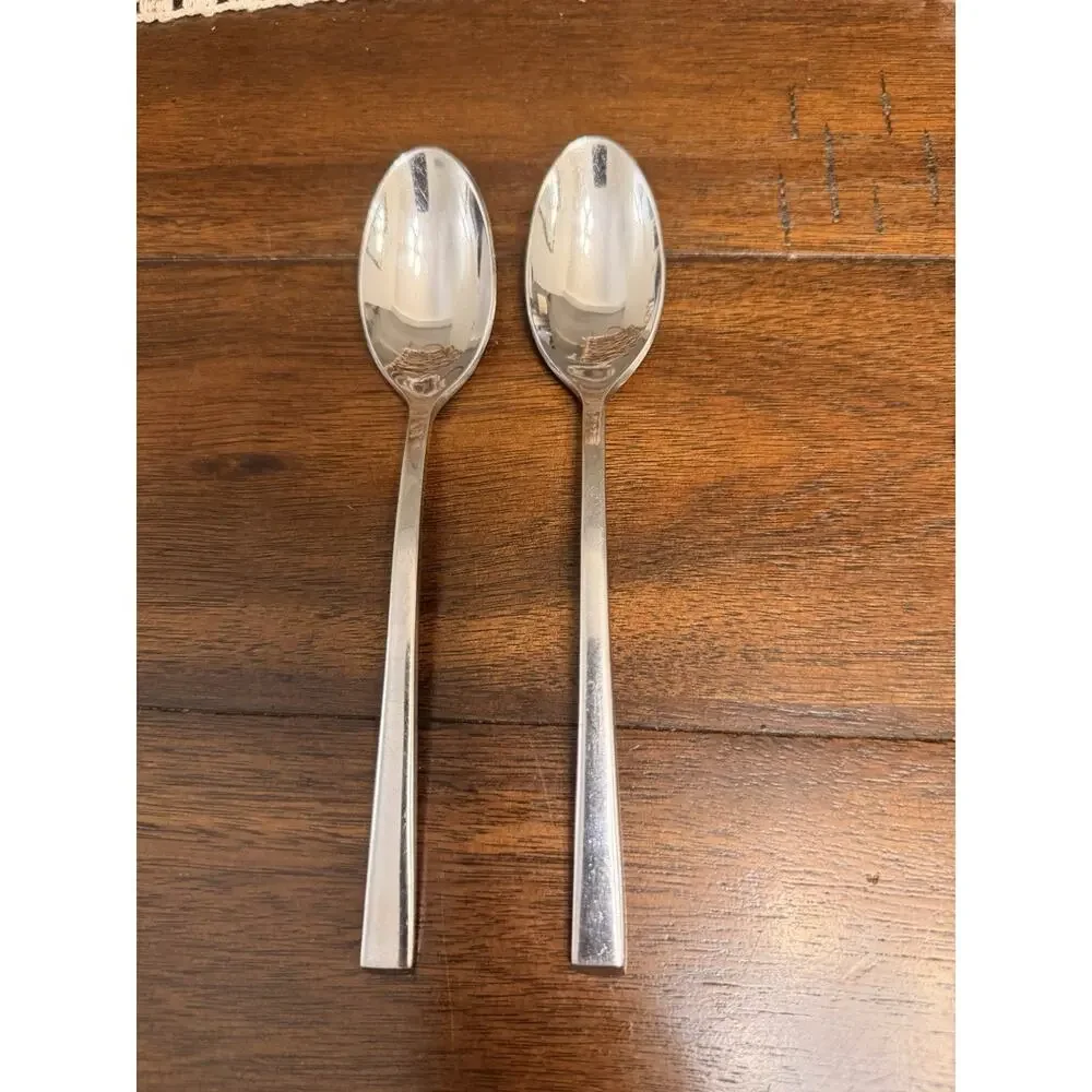 FOOD NETWORK Flatware CHIVE Lot 22 Pieces Stainless Cutlery Knives Spoons Forks